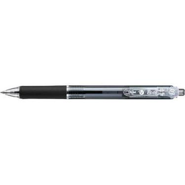 Imagem de Pentel Sensação da caneta esferográfica (haste preta transparente/tinta preta) [BXB117-A] x 10 peças (importação do Japão)