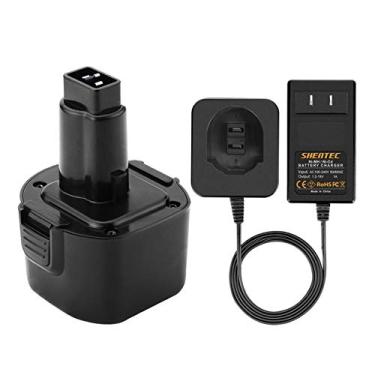 Imagem de Shentec Pacote com 2 baterias de 3000 mAh 9,6 V compatíveis com Dewalt DW9062 DW9061 DE9036 DE9061 DE9062 DW9614 DW050, Ni-MH