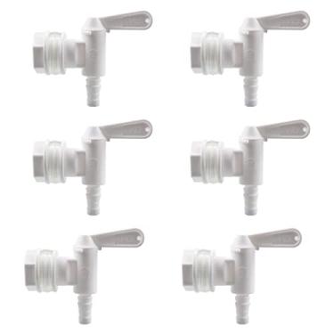 Imagem de Pacote com 6 Spigots de plástico para garrafas Pera, Spigot de substituição para cerveja ou refrigerante