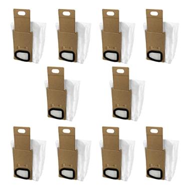 Imagem de Peças de reposição profissional de tecido não tecido para saco de pó Xiao mi Roborock H7 H6 Aspirador de pó (10 peças)