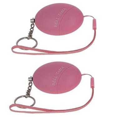 Imagem de Bettomshin 2 peças, chaveiro de alarme pessoal de segurança de som seguro rosa 120 dB