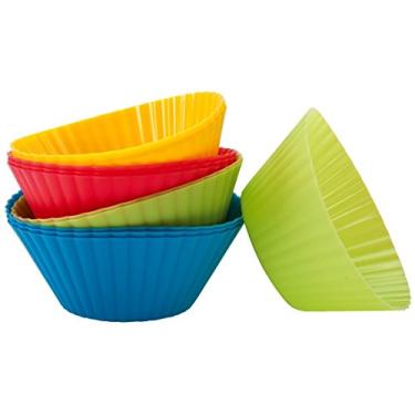 Imagem de Kit Forma Cupcake 12 Peças Silicone - Muffins Petit Gateau