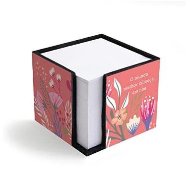 Imagem de Porta Lembretes Primavera 650fls 8,5 x 8,5 x 7,5 cm Fina Idéia