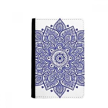 Imagem de Porta-passaporte com estampa floral clássica violeta Notecase Burse capa carteira porta-cartão, Multicolor