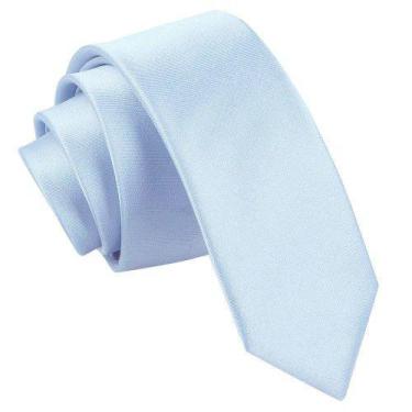Imagem de Gravata Azul Serenity Slim Fit Luxo - Gravatas Do Brasil