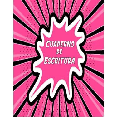 Imagem de Cuaderno de Escritura: Libreta de Doble Raya Portada Comics Rosa