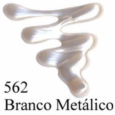Imagem de Tinta Dimensional Metalica 35ml 562 Branco Metalico - 123120562 - Acri