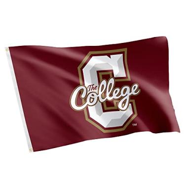 Imagem de Desert Cactus College of Charleston Cougars C of C 100% poliéster interior exterior 3 pés x 5 pés bandeira (bandeira 2)