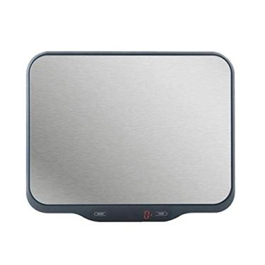 Imagem de balanças de cozinha eletrônicas, super grande superfície de aço inoxidável de alta precisão, cozinha de ponta, peso grama, cozimento, cozimento 1g ~ 15kg