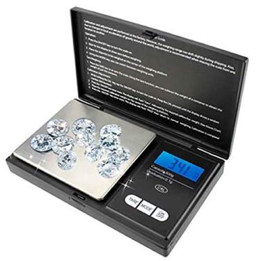 Imagem de Mini Balança Digital Alta Precisão de Bolso Portátil 500gr Preto - CBR1049 - Commerce Brasil