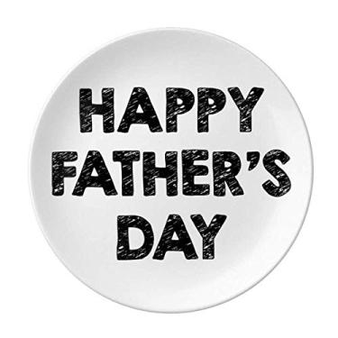 Imagem de Love Papa Prato de Dia dos Pais Decorativo de Porcelana Salver Prato de Jantar