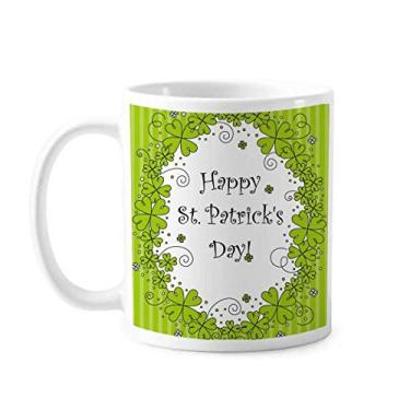 Imagem de Trevo de quatro folhas Irlanda Happy St.Patrick's Day Caneca cerâmica café porcelana louça