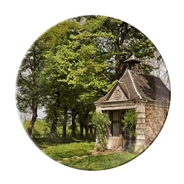 Imagem de Green House Prato decorativo para decoração de porcelana Salver Prato de jantar