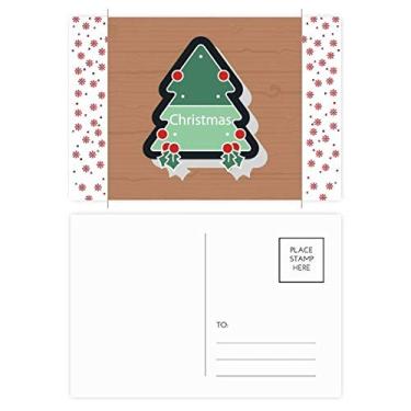 Imagem de Cartão postal de Natal ícone de desenho animado árvore de Natal Natal Flor Celebração Cartão Bênção