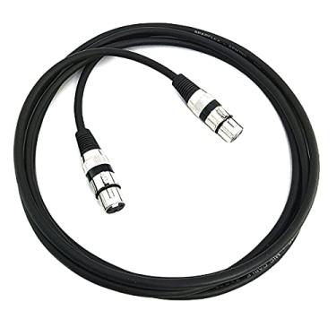 Imagem de Cabo de Áudio Emenda Blindado Canon XLR Fêmea XLR Fêmea Profissional 8 Metros