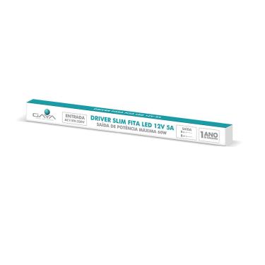 Imagem de Driver Fonte Slim 60W 12V 5A Ref.9366 - Gaya