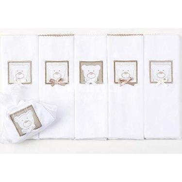 Imagem de Biramar Baby Conjunto 5 Fraldas Para Bebê Cremer Luxo Premiere Nude Bege