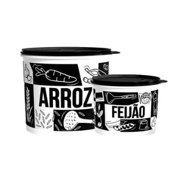 Imagem de Kit 02 Pote Arroz 5kg + Feijão 2kg Linha PO BOX