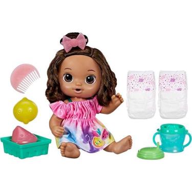 Imagem de Baby Alive Boneca Bebê Hora Do Suco Cabelos Castanhos F7357xb00 - Hasb