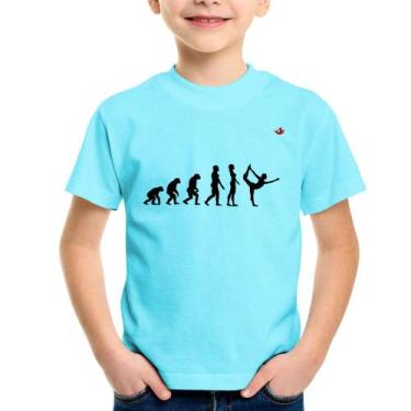 Imagem de Camiseta Infantil Yoga Evolução Da Yogini - Foca Na Moda