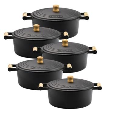 Imagem de Jogo de panelas caçarolas de ferro fundido mineira 16 ao 24 Fundição Santana