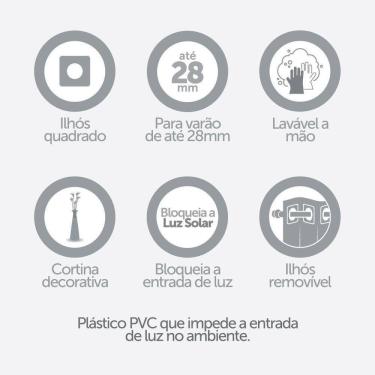 Imagem de Cortina Blackout PVC 2,80m x 2,30m - Controle e Privacidade