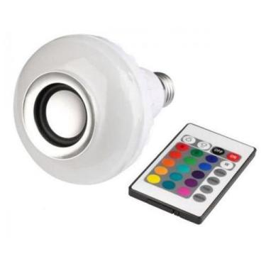 Imagem de Lâmpada Bluetooth Controle Rgb Color E Caixa Som 12 W - 3517 - Prolume