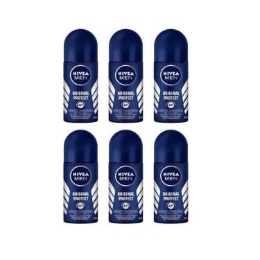 Imagem de Desodorante Roll-On Nivea 50Ml Masc  Protect- Kit6Un
