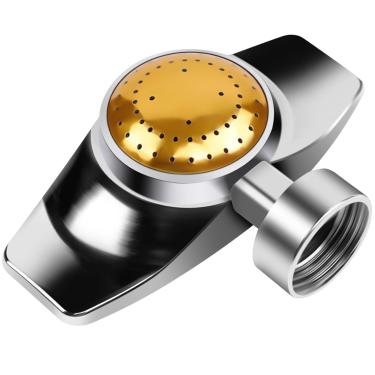 Imagem de QENWKXZ Aspersor de mancha de metal, 360 graus, padrão circular, irrigação, mangueira de resfriamento, irrigação com fluxo de água suave, horta agrícola, irrigação, gramado