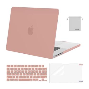 Imagem de MOSISO Compatível com MacBook Pro de 16 polegadas 2025 2024 2023 2022 2021 M4 M3 M2 M1 A3403 A3186 A2991 A2780 A2485 Pro Max, capa rígida de plástico, capa de teclado, película de tela e bolsa de