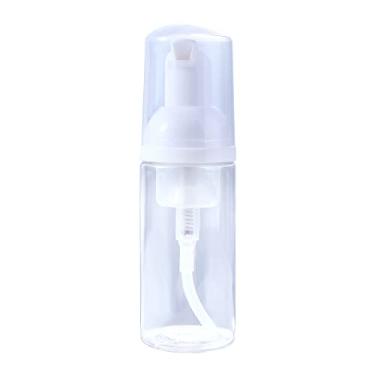 Imagem de Shampoo de garrafa recarregável, limpador de cílios para as mãos, dispensador de cosméticos espumante, dispensador de espuma de viagem (50 ml)