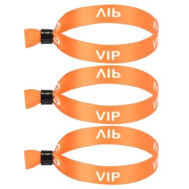 Imagem de Pacote com 100 pulseiras de tecido VIP para eventos, pulseiras de tecido de cor sólida, pulseiras coloridas sem logotipo, adequadas para pulseira leve de concerto para atividades, festas, reuniões