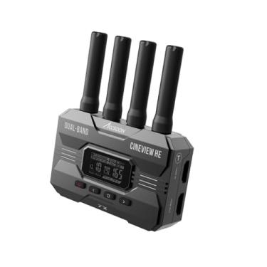 Imagem de ACCSOON Receptor de transmissão de vídeo sem fio CineView HE 2,4 a 5 GHz, transmissor HDMI sem fio de canal duplo, saída UVC para transmissão ao vivo 1080p 60fps ≤ 0,06 latência alcance de 365 m