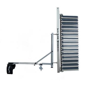 Imagem de The Top Hopper Sistema de medição vertical de salto - Dispositivo de medição TH1000 Gen 2 e um suporte de aro de basquete (azul policial)