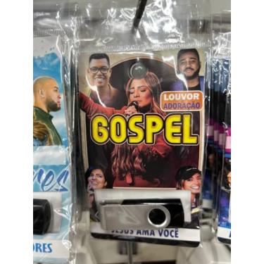 Imagem de pen drive com musicas gravadas diversas pendrive gravado generos GOSPEL