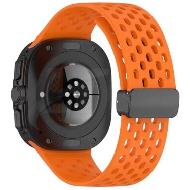 Imagem de Pulseira Sport Fecho Magnetico LTimports compativel com Galaxy Watch Ultra 47mm Sm-L705 e Sm-L705F (LT-Laranja)