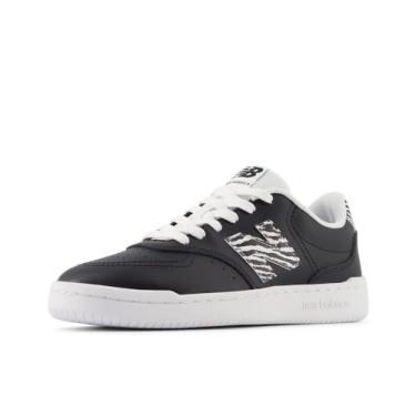 Imagem de New Balance Tênis feminino Bb80 V1, Preto/branco, 41