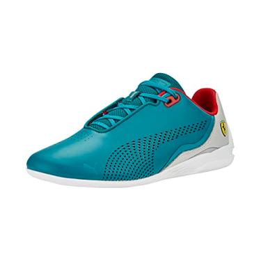 Imagem de PUMA Tênis masculino Ferrari Drift Cat Decima, Lagoa verde - cinza claro - branco puma, 41