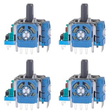 Imagem de IKPEK 4 peças de joysticks + 4 peças de reposição de potenciômetro para controle PS5, sensor analógico 3D de roda e polegar, substituição do módulo joystick para controle DualSense Playstation 5