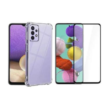 Imagem de Kit Capinha Antichoque + Vidro 3D Para Samsung Galaxy A72 - HRebos