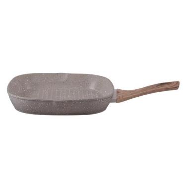 Imagem de Frigideira Grill Style Cook Cerâmica em Alumínio Indução 24cm 1,5L Gra