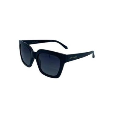 Imagem de Óculos Solar Atitude At8225 A01  Brilho Lente Cinza Degradê-Feminino