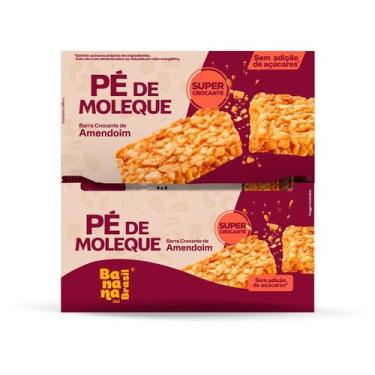 Imagem de Barra Crocante de Amendoim Pé de Moleque 16un de 20g- Banana Brasil