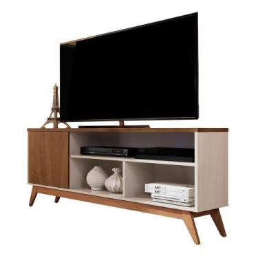 Imagem de Rack Malbek Wood Off White Freijo 1 Porta Giga Moveis - Germai