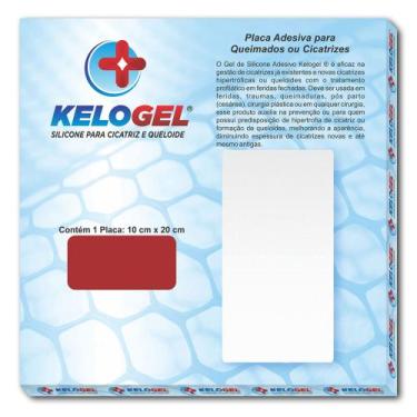 Imagem de PLACA DE SILICONE QUEIMADOS E CICATRIZ 10CMx20CM KELOGEL