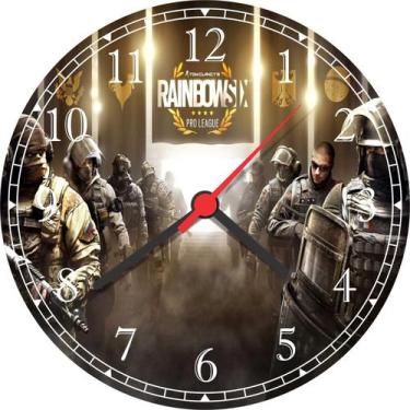 Imagem de Relógio De Parede Games Jogos Raiwbow Six - Vital Quadros