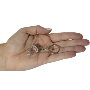 Imagem de CHAVEIRO OVO FACETADO CRISTAL - (2 a 6)cm - GOMES CRYSTALS