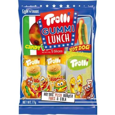 Imagem de Bala Gelatina Frutada TROLLI Gummi LUNCH BAG 77,5G