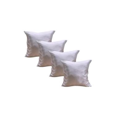 Imagem de Kit 4 Capa Almofadas Cetim 35x35 Luxo Ziper Invisivel - Magic Enxovais