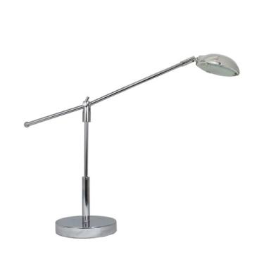 Imagem de Simple Designs Home LD1035-CHR Lâmpada de mesa LED com braço de equilíbrio de 3W com cabeça giratória, 44,5 x 15,9 x 51,9 cm, Cromo